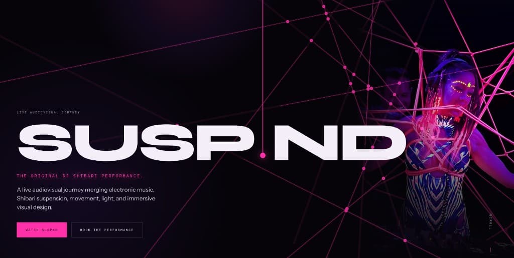 SUSPND: the original DJ shibari performance, a live audiovisual journey